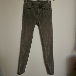 American eagle gray wash jeans size 00
